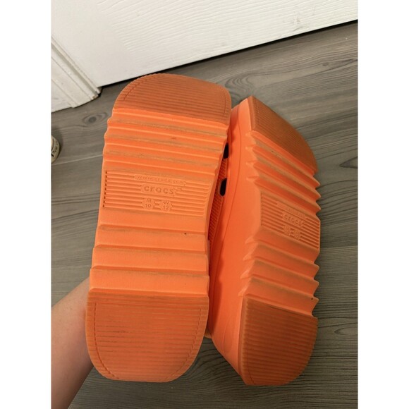 Crocs Hiker Xscape Clogs Chunky Platform Slip In Iconic Comfort Orange main image 7